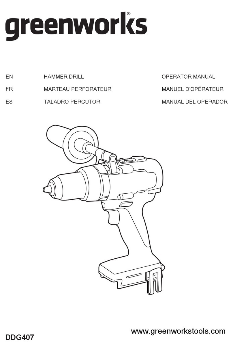 GreenWorks DDG407 Operator's manual