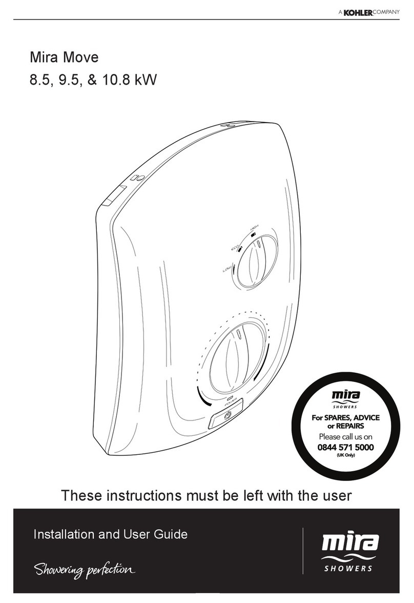 Kohler Mira Move 8.5 User manual Kohler Mira Move 8.5 User manual