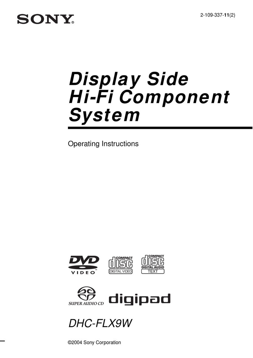 Sony DHC-FLX9W operating instructions