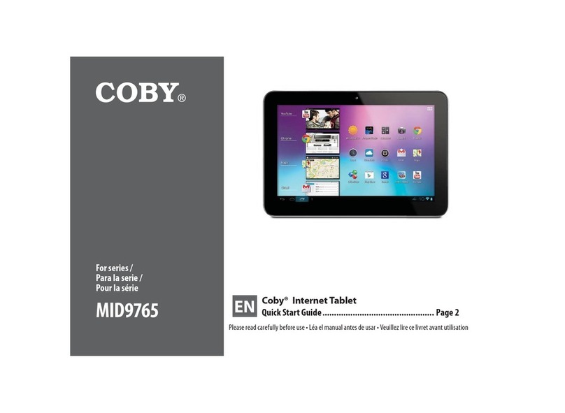 Coby MID9765 Series User manual