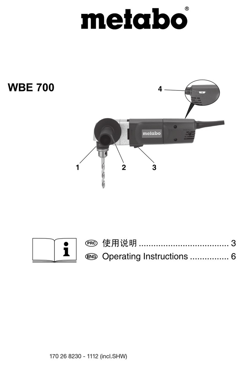 Metabo WBE 700 - User manual