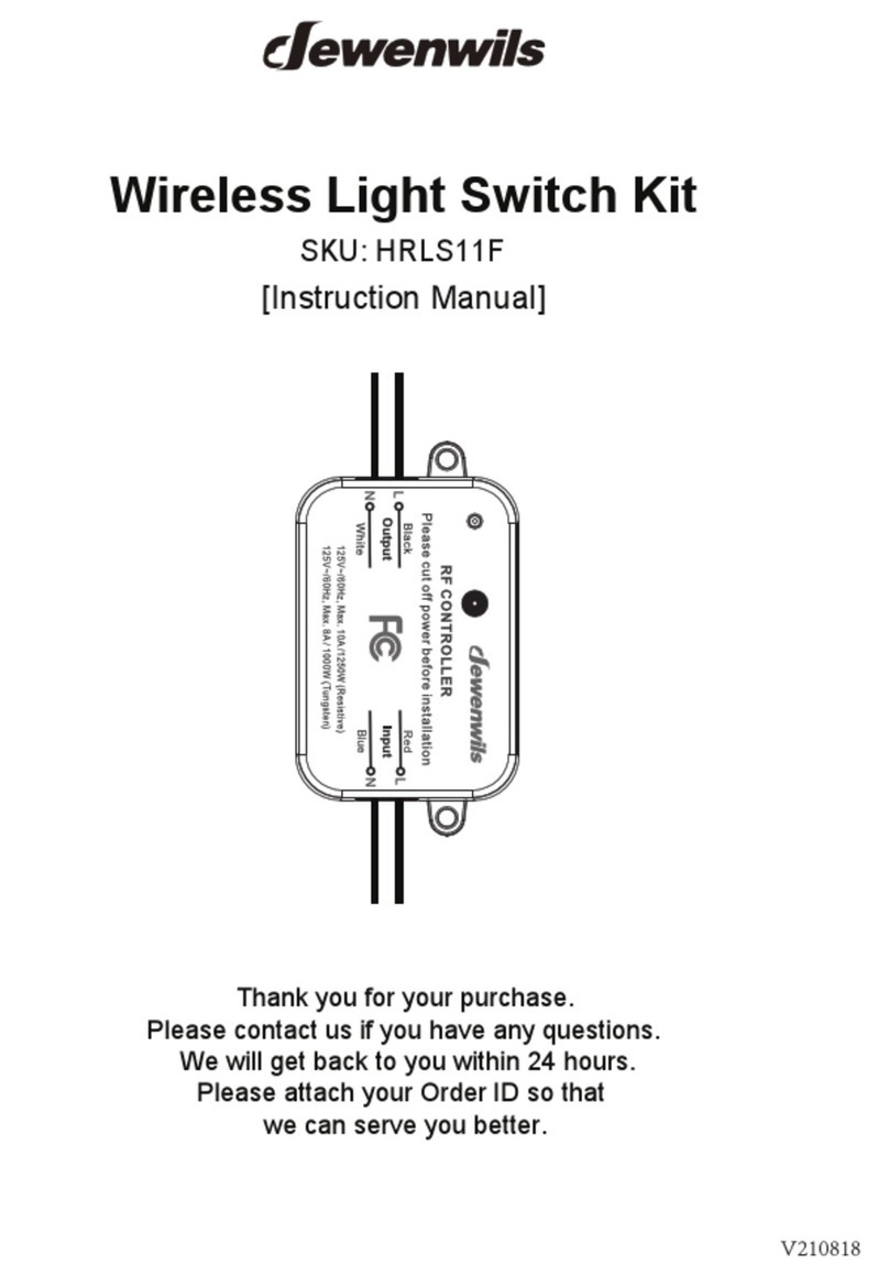 Dewenwils HRLS11F instruction manual