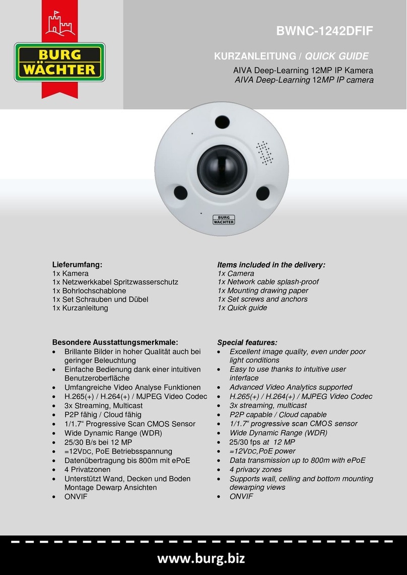 Burg Wächter BWNC-1242DFIF User manual