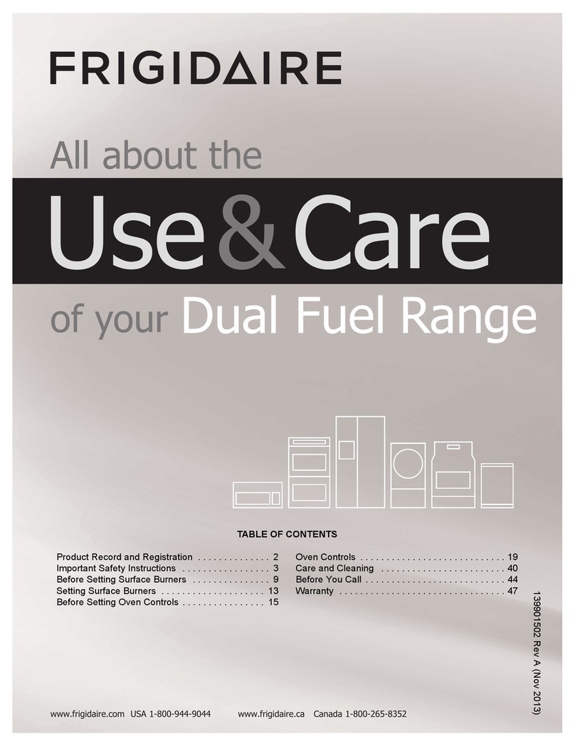 Frigidaire CPDS3085PF Owner's manual