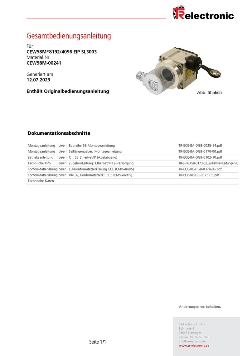 TR-Electronic CEW58M-00241 Assembly instructions TR-Electronic CEW58M-00241 Assembly instructions