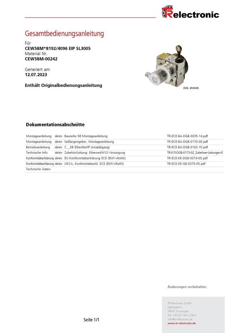 TR-Electronic CEW58M 8192 EIP SL3005 Series User manual