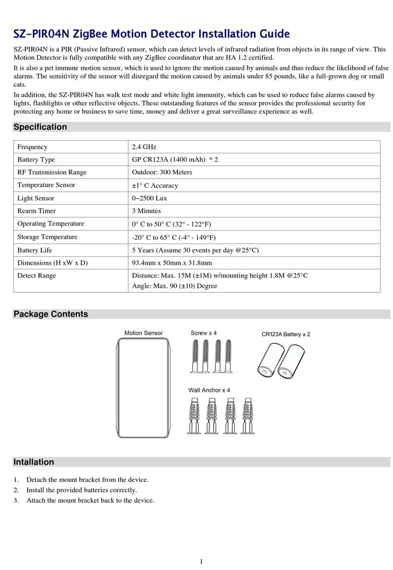 Sercomm SZ-PIR04N installation guide