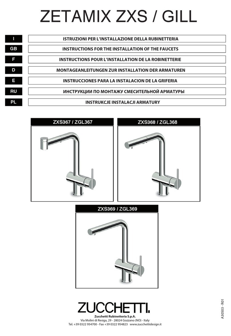 Zuchetti ZETAMIX ZXS367 Instruction for the installation