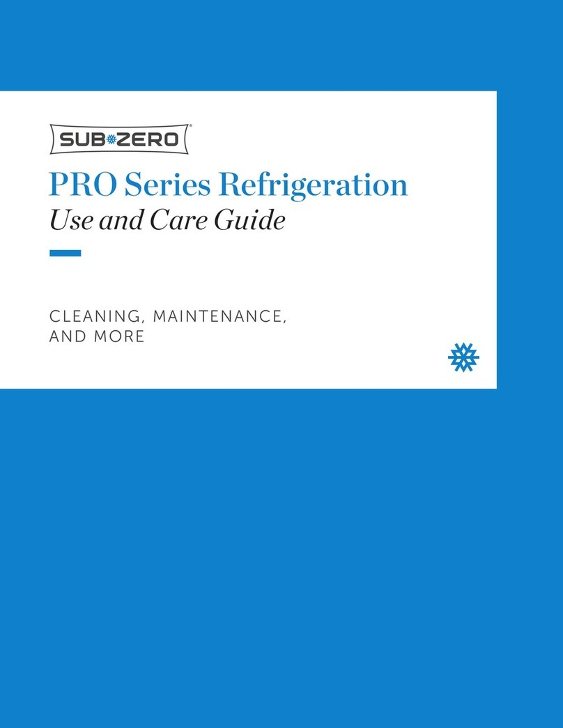 Sub-Zero PRO3650GRH Use and care guide