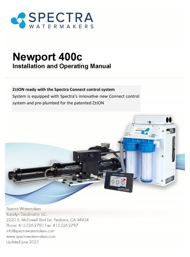 Spectra Watermakers Newport 400c Installation and operating manual