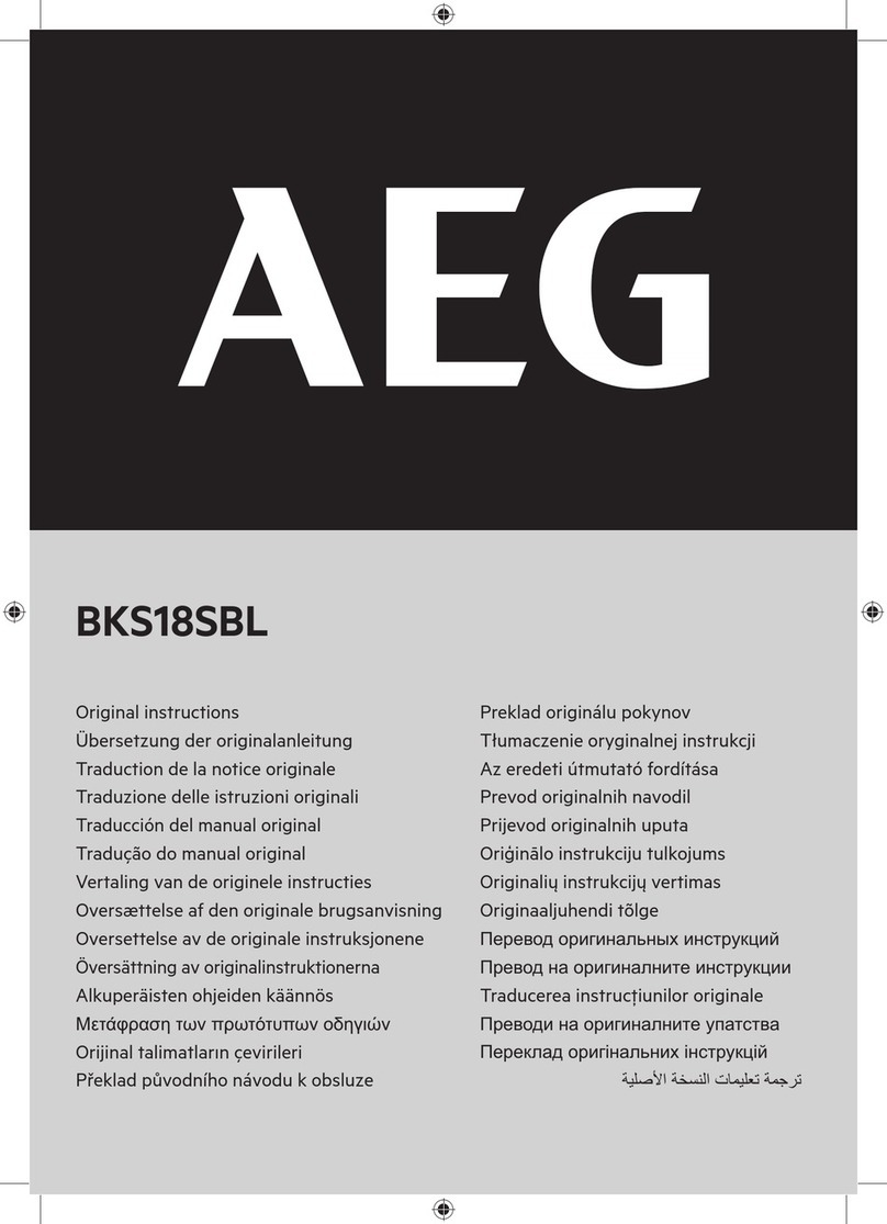AEG BKS18SBL User manual