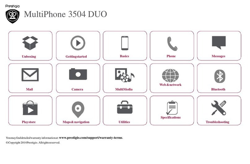 Prestigio MultiPhone 3504 DUO User manual