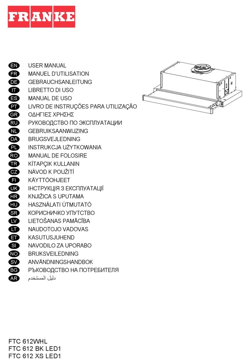 Franke FTC 612 BK LED1 User manual Franke FTC 612 BK LED1 User manual