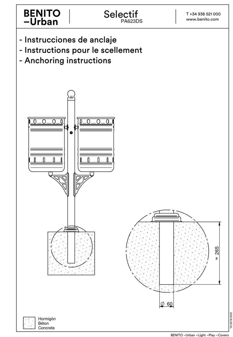 BENITO Urban Selectif Installation instructions