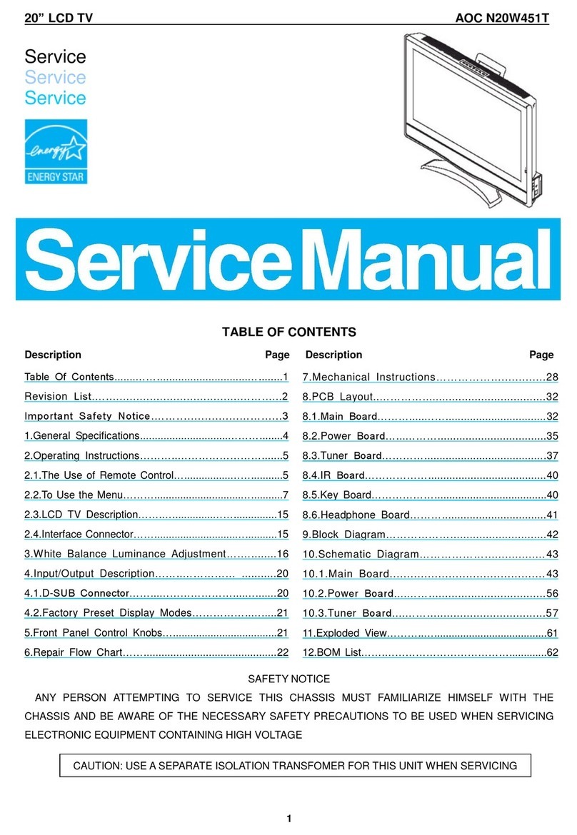 AOC N20W451T User manual