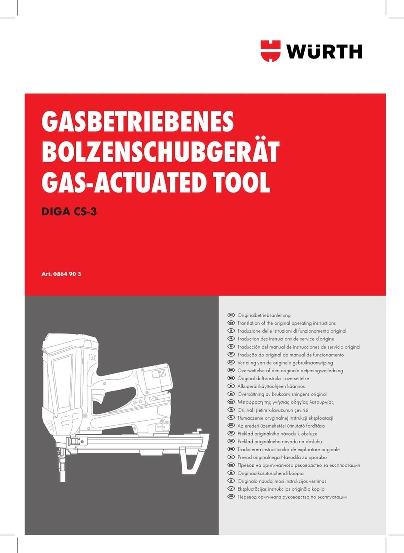 Würth DIGA CS-3 Original operating instructions