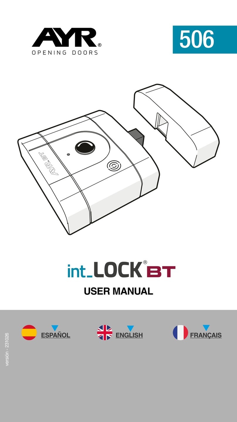 AYR int_LOCK BT user manual