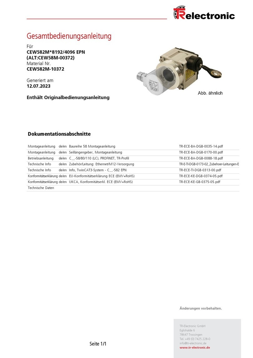 TR-Electronic CEW58M-00372 User manual