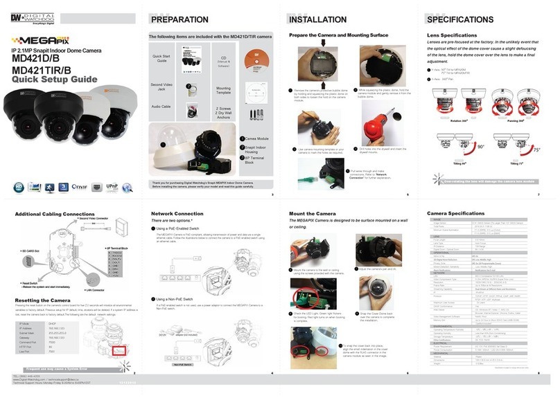Digital Watchdog MD421TIR/B Quick setup guide