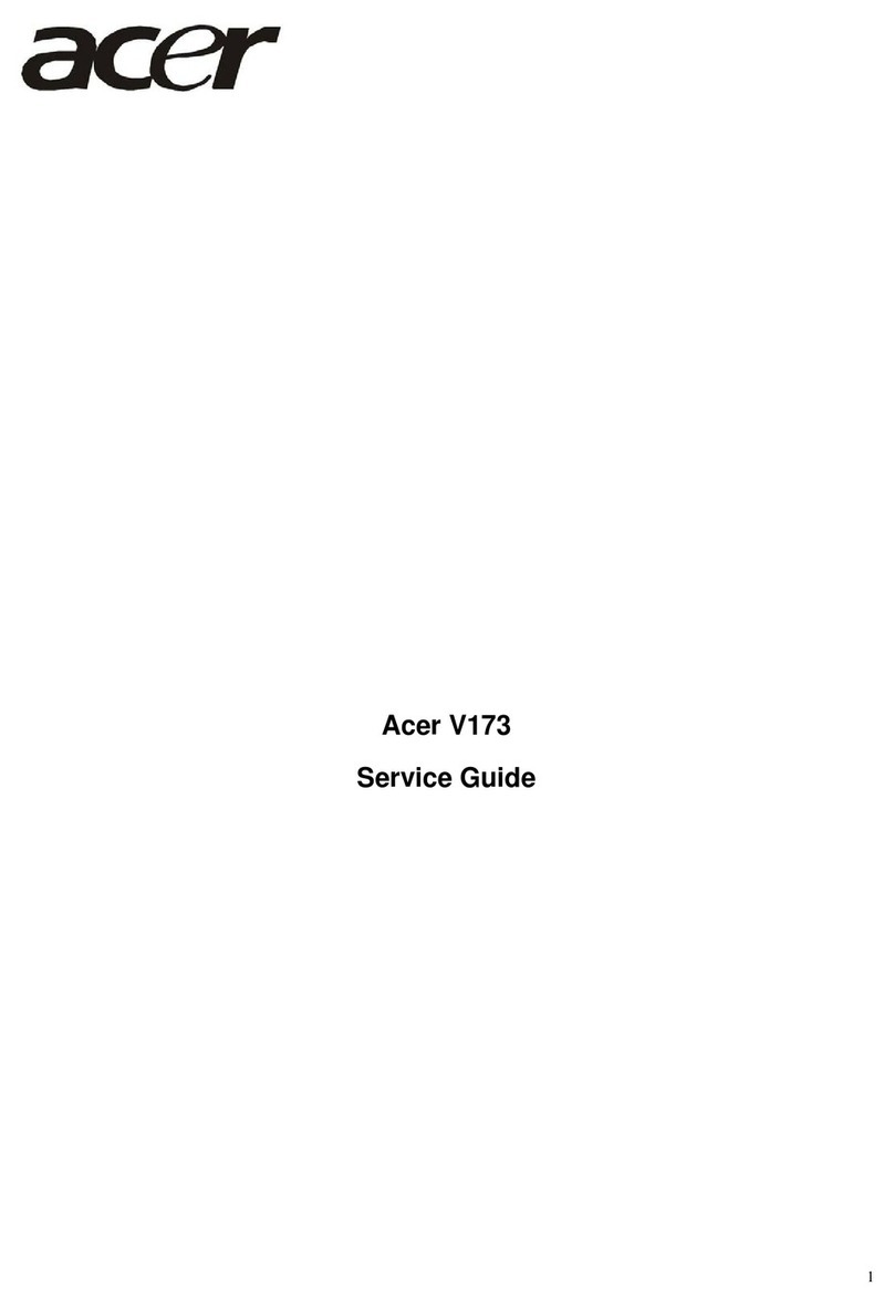 Acer V173 User manual