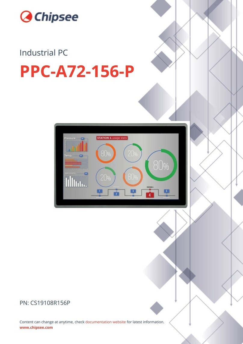 Chipsee PPC-A72-156-P User manual Chipsee PPC-A72-156-P User manual