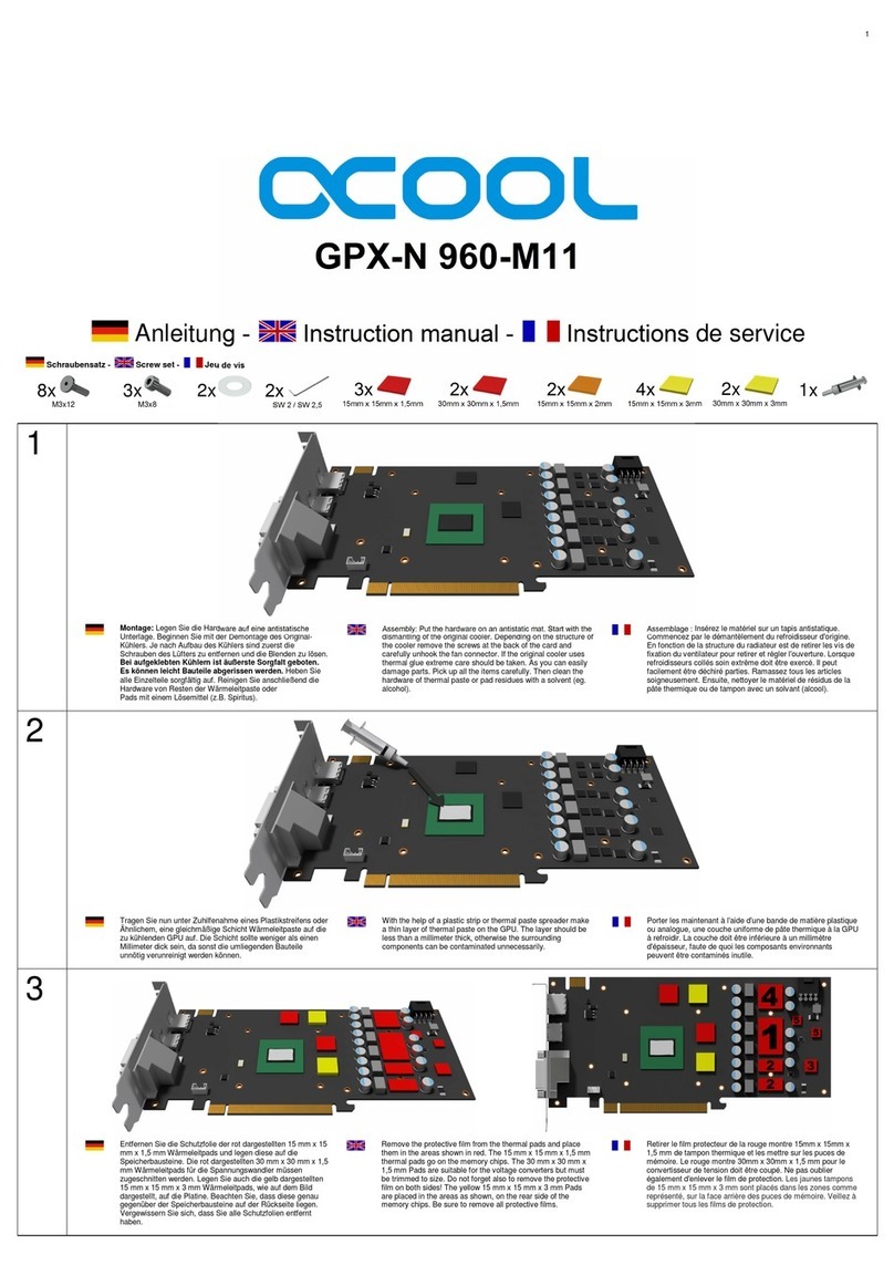 Alphacool GPX-N 960-M11 User manual