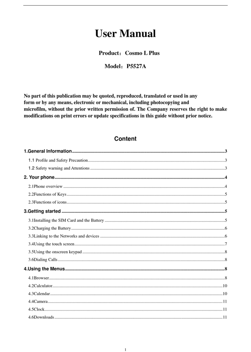 One Diamond Electronics Cosmo L Plus User manual