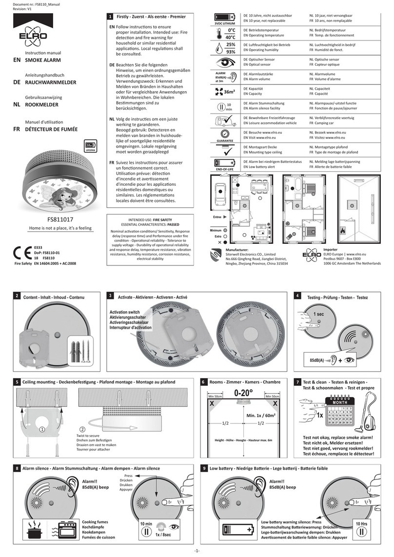 ELRO FS8110 User manual
