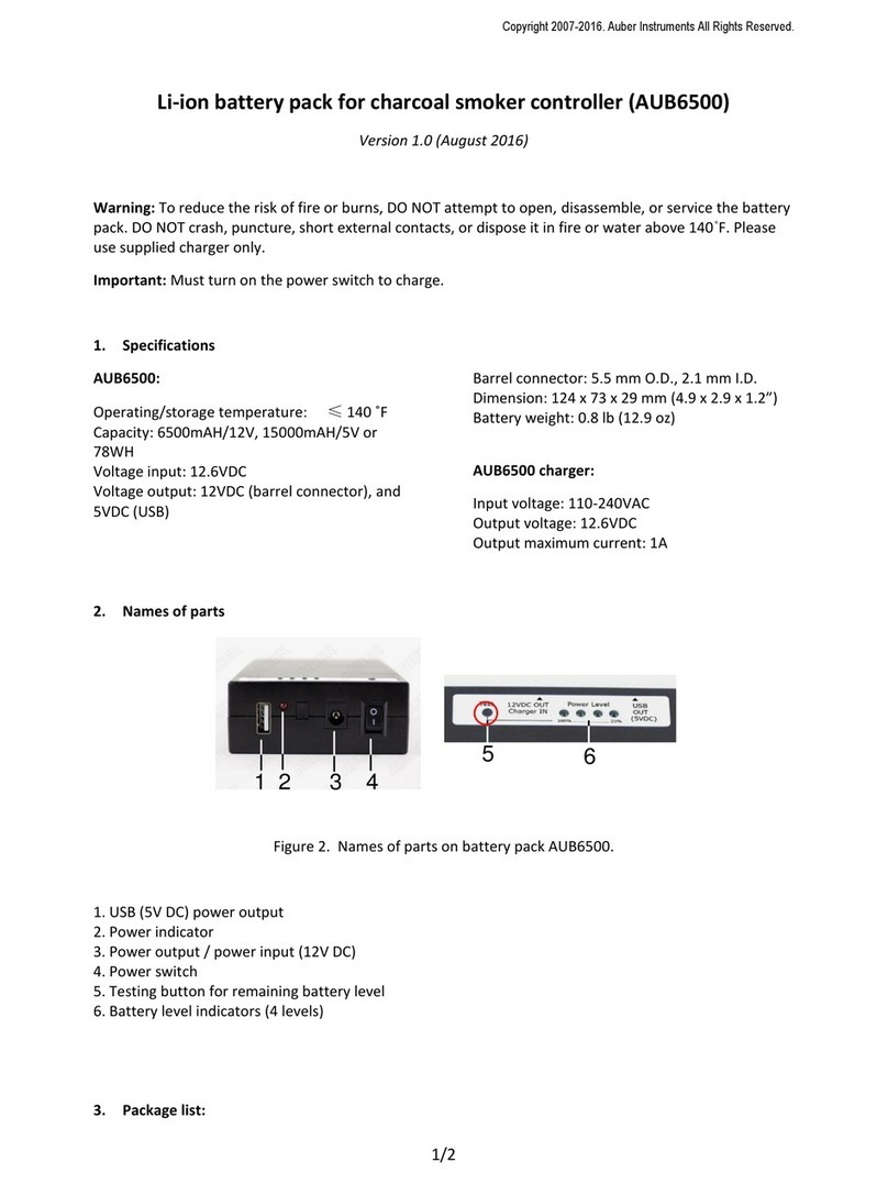 Auber Instruments AUB6500 User manual