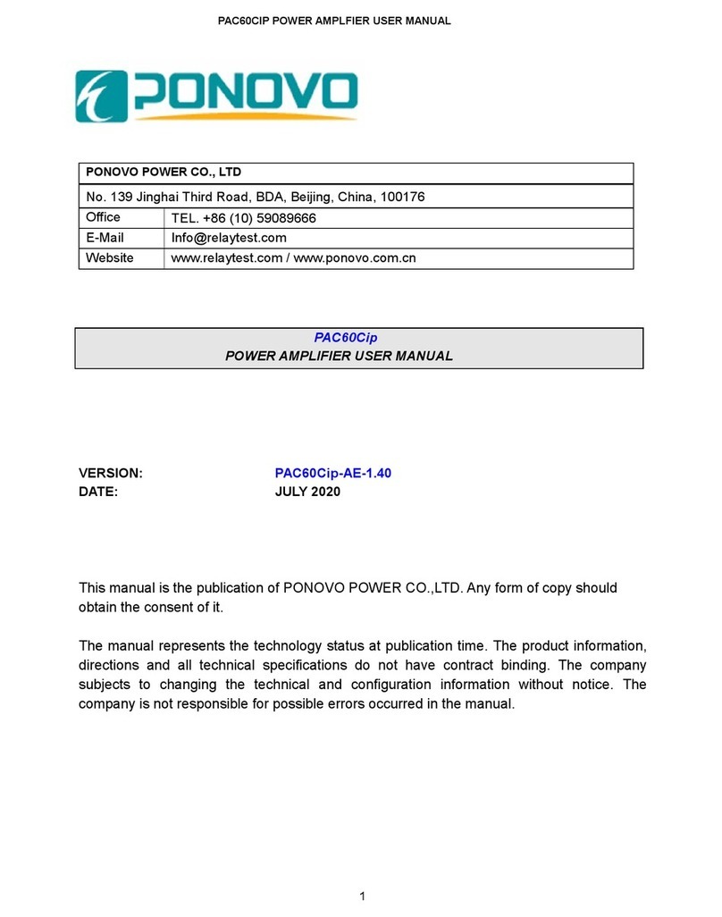 Ponovo PAC60CIP user manual