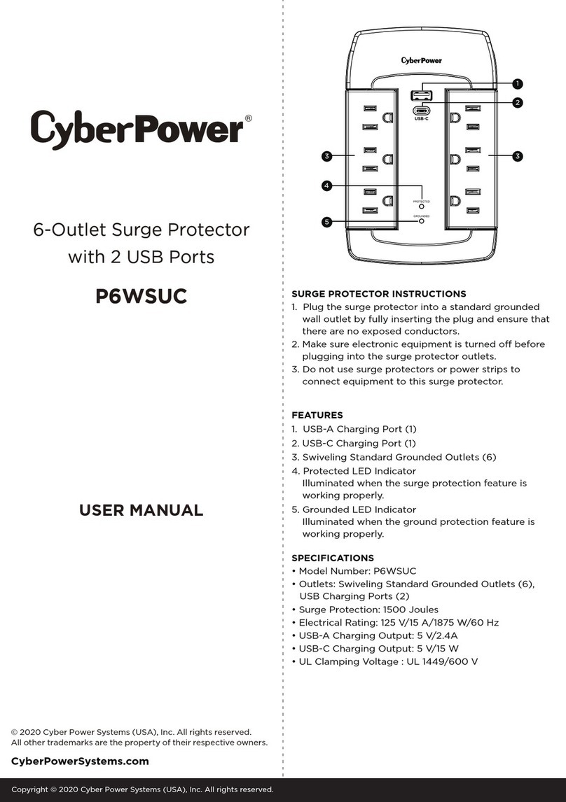 CyberPower P6WSUC User manual