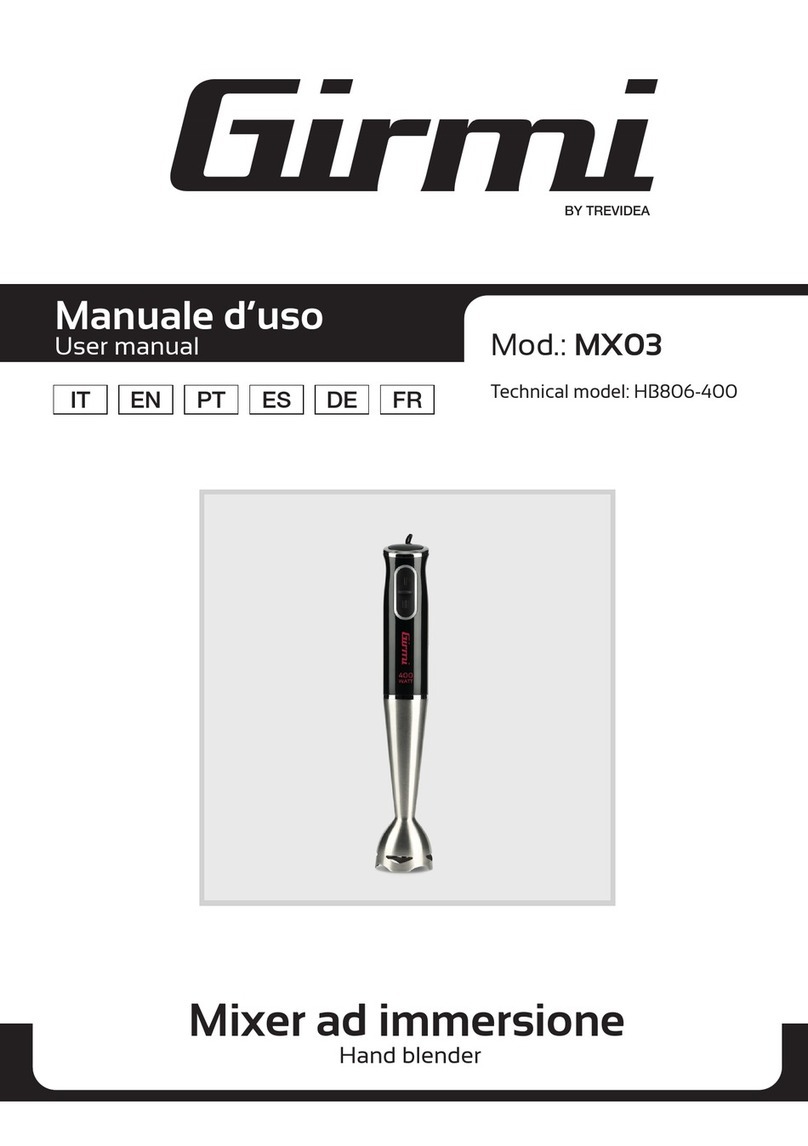 TREVIDEA Girmi MX03 user manual