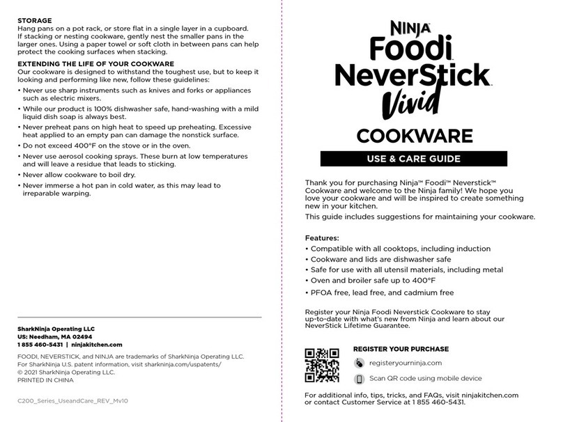 Ninja Foodi NeverStick Vivid C20000 User manual