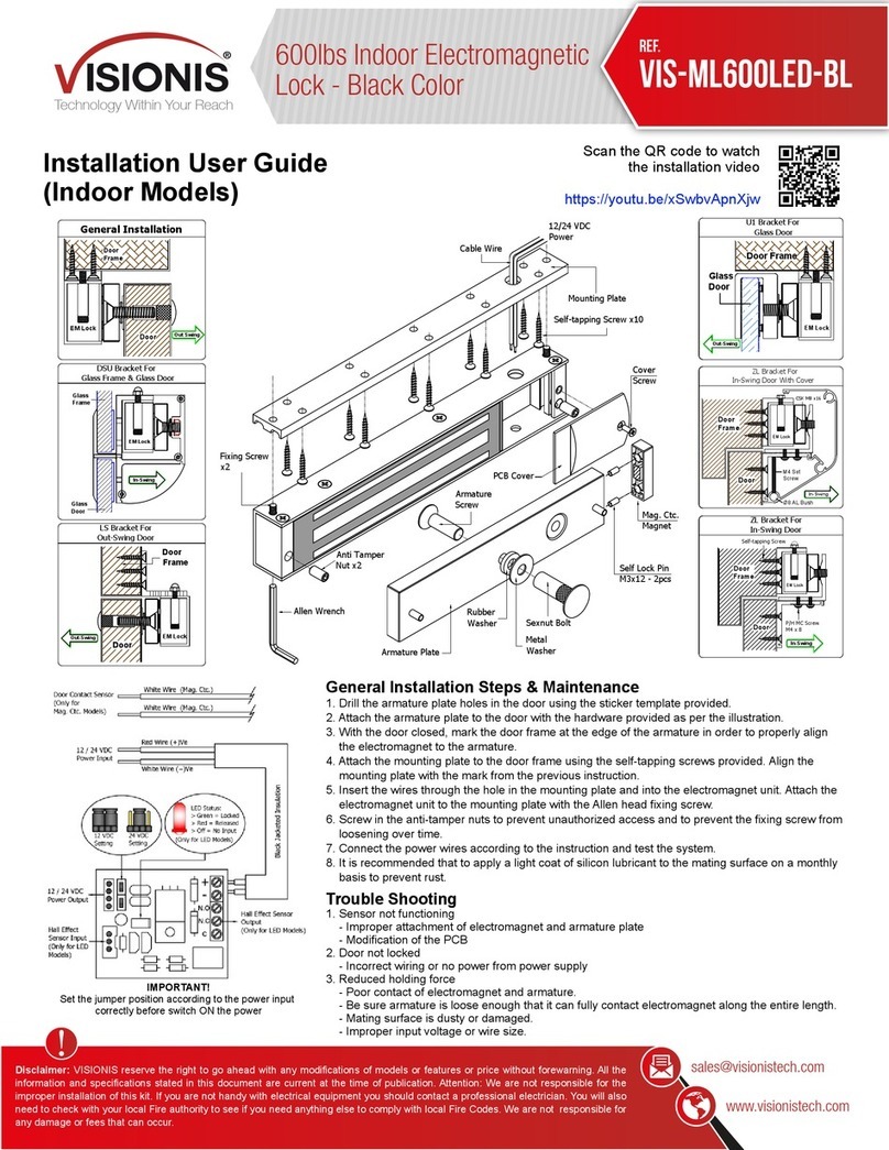 Visionis VIS-ML600LED-BL Operation manual