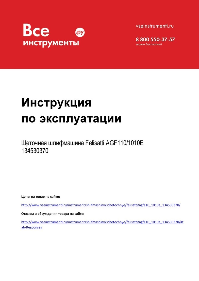 Felisatti AGF110/1010E operating instructions