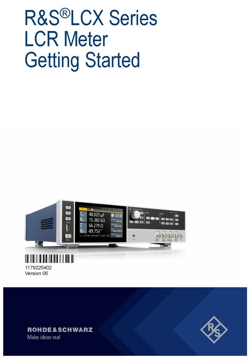 Rohde & Schwarz R&S LCX200 Getting started