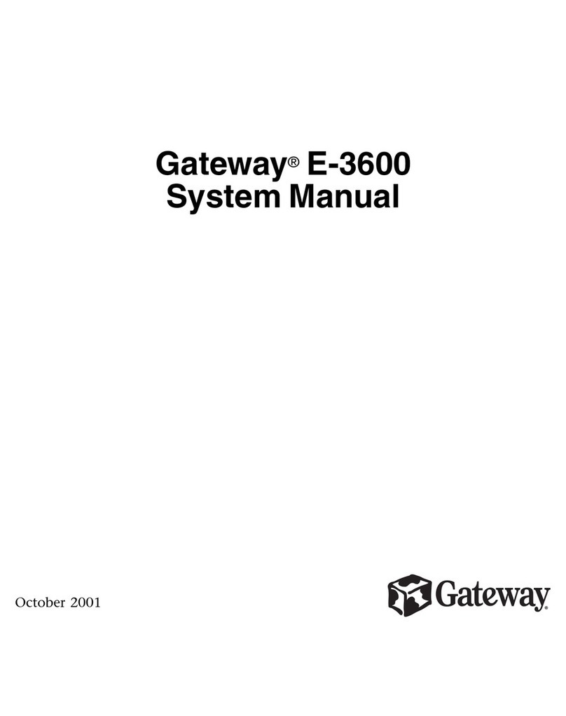 Gateway E-3600 User guide
