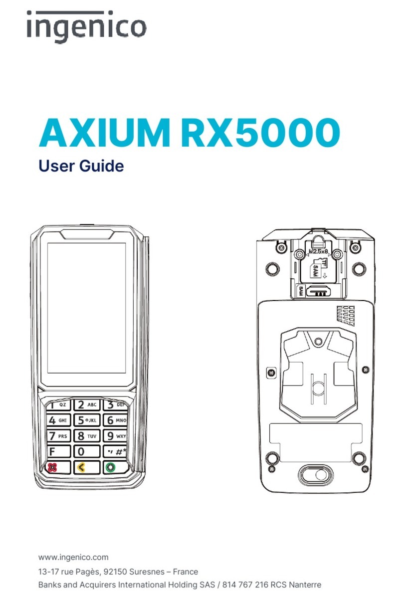 Ingenico AXIUM RX5000 User manual