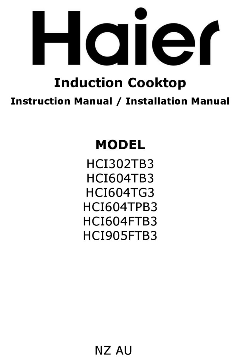 Haier HCI604TPB3 User manual Haier HCI604TPB3 User manual