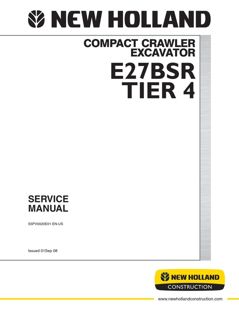 New Holland E27BSR TIER 4 User manual