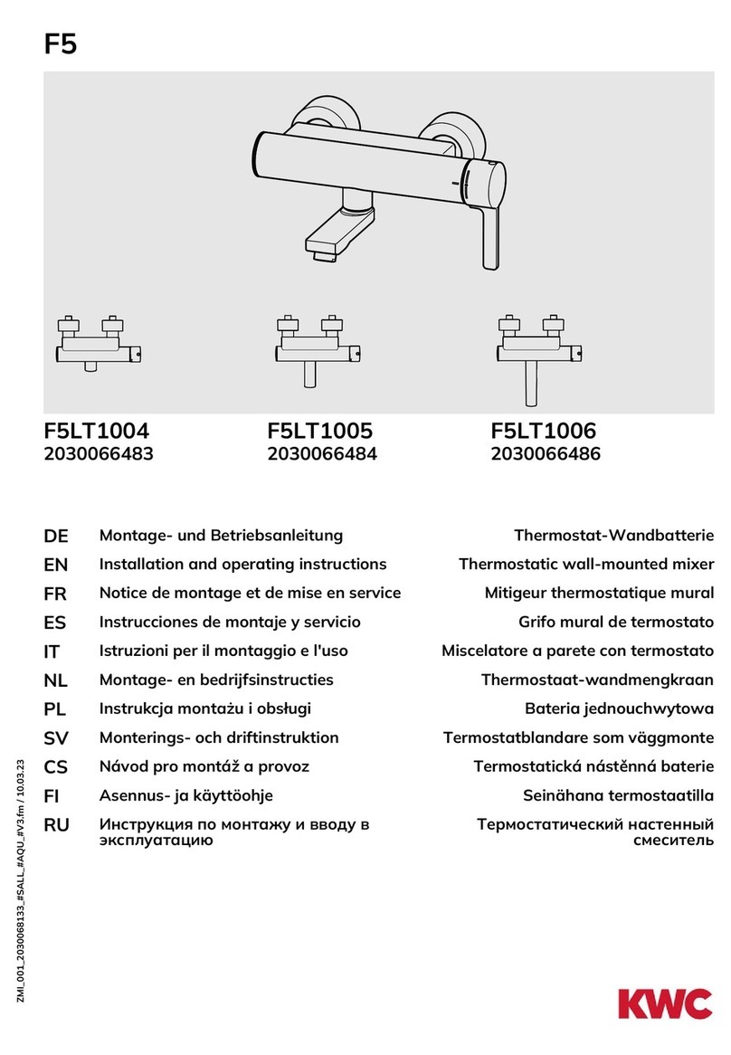 KWC F5LT1004 Installation and operating instructions KWC F5LT1004 Installation and operating instructions