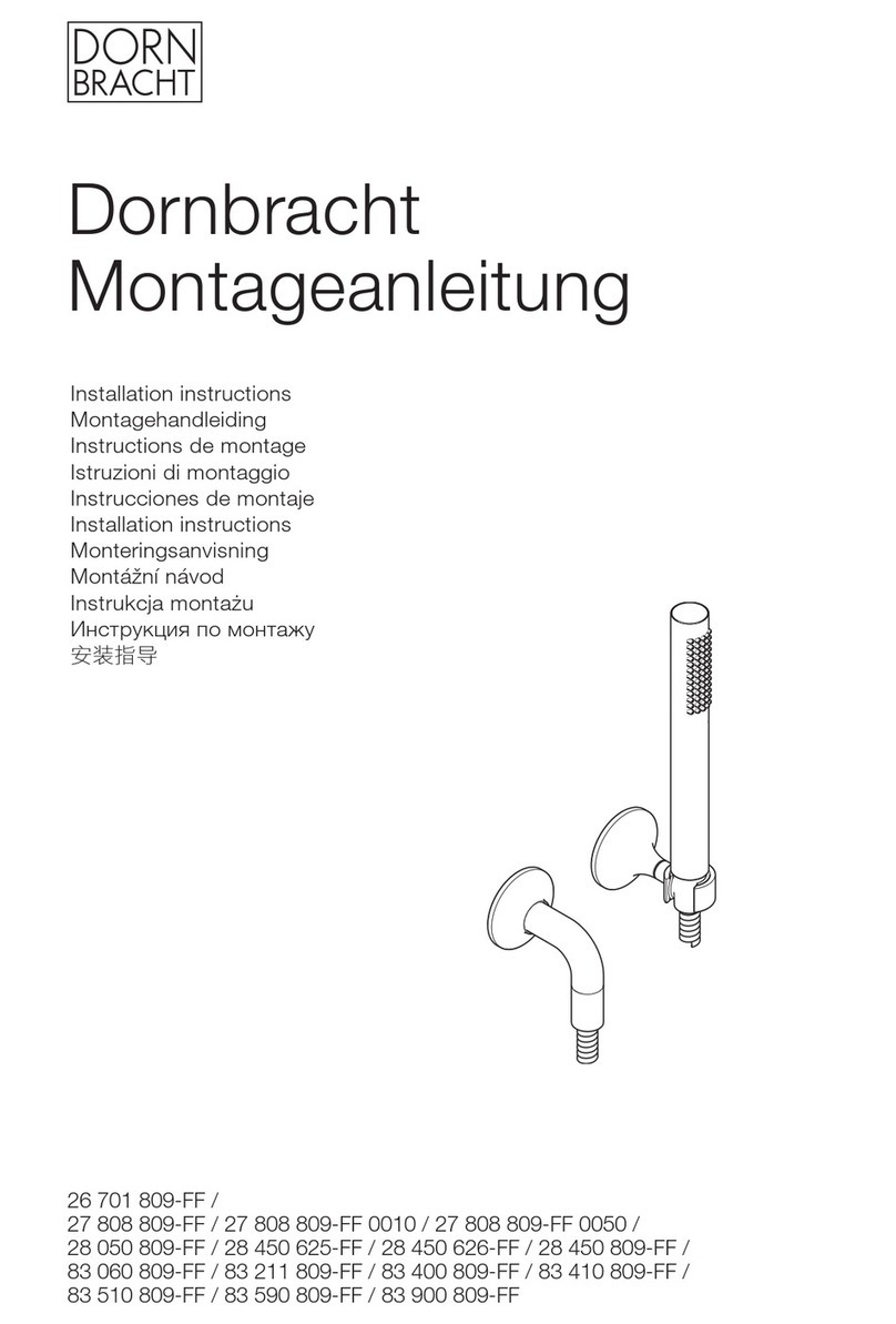 Dornbracht 27 808 809-FF 0010 installation instructions