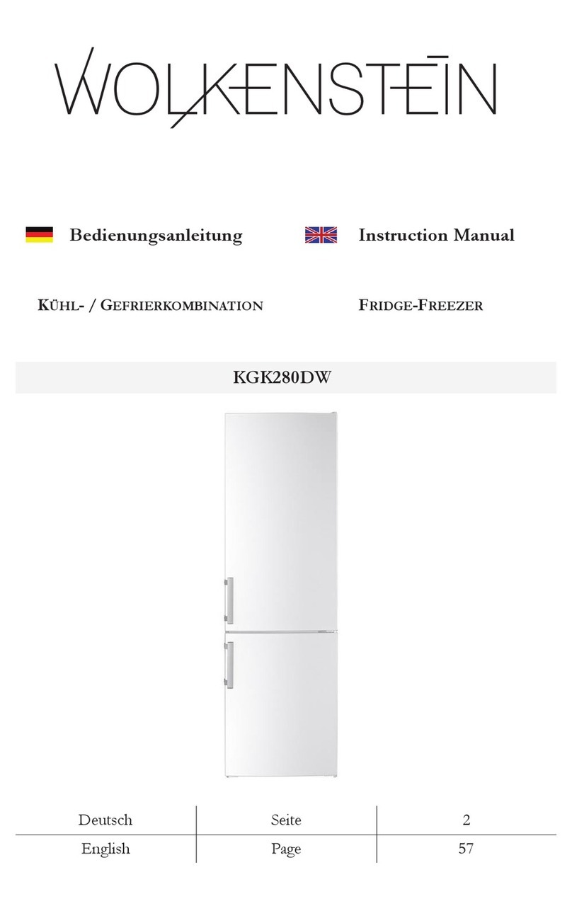 Wolkenstein KGK280DW instruction manual