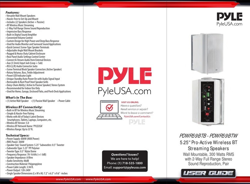 Pyle PDWR59BTB User manual