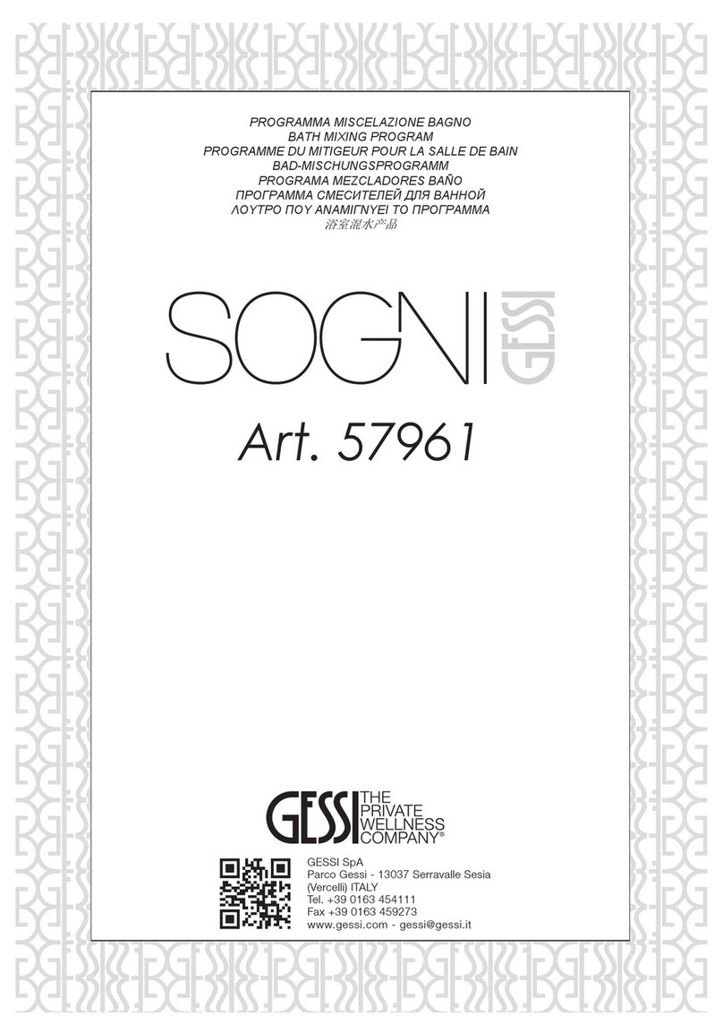Gessi SOGNI 57961 User manual