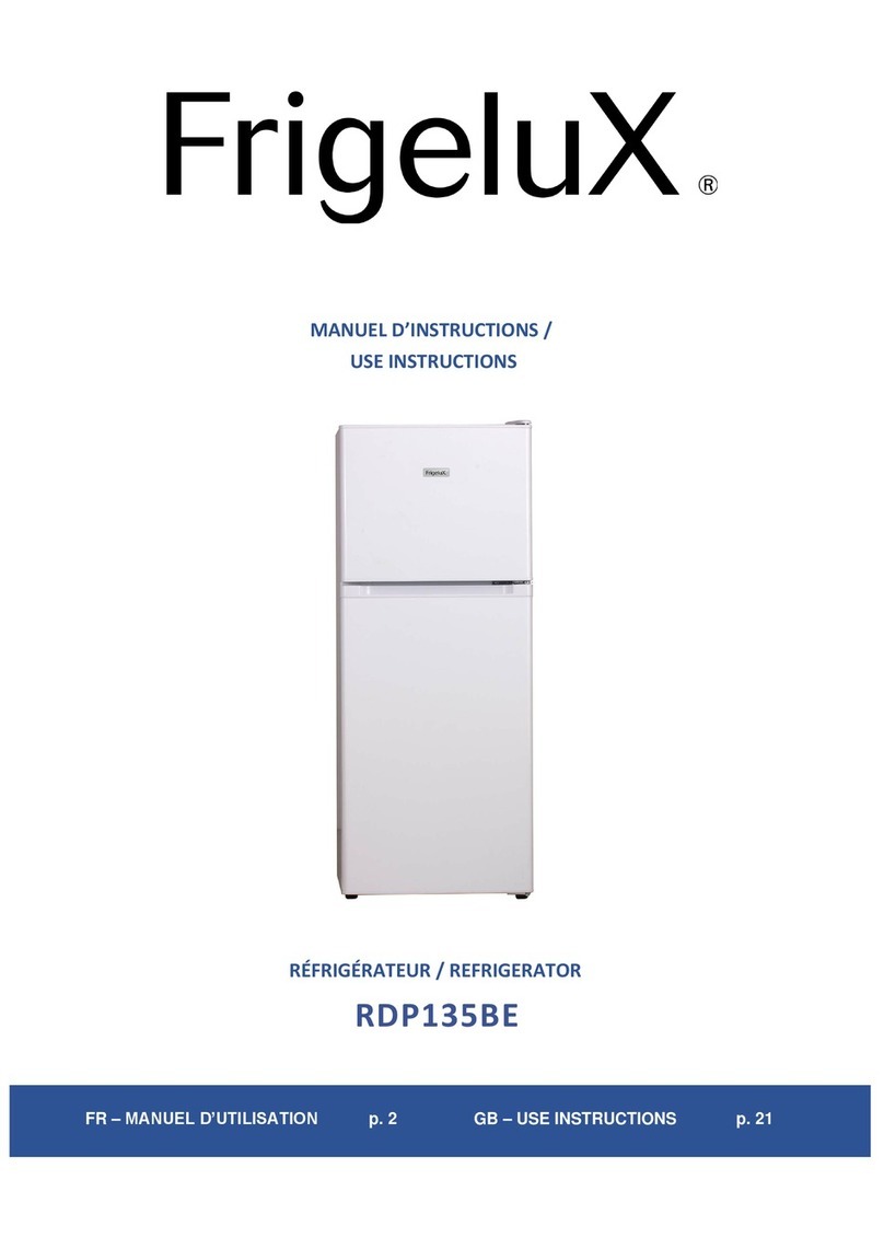 Frigelux RDP135BE User manual