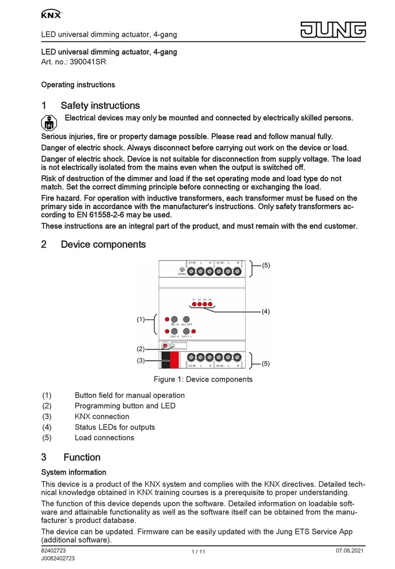 Jung 390041SR operating instructions