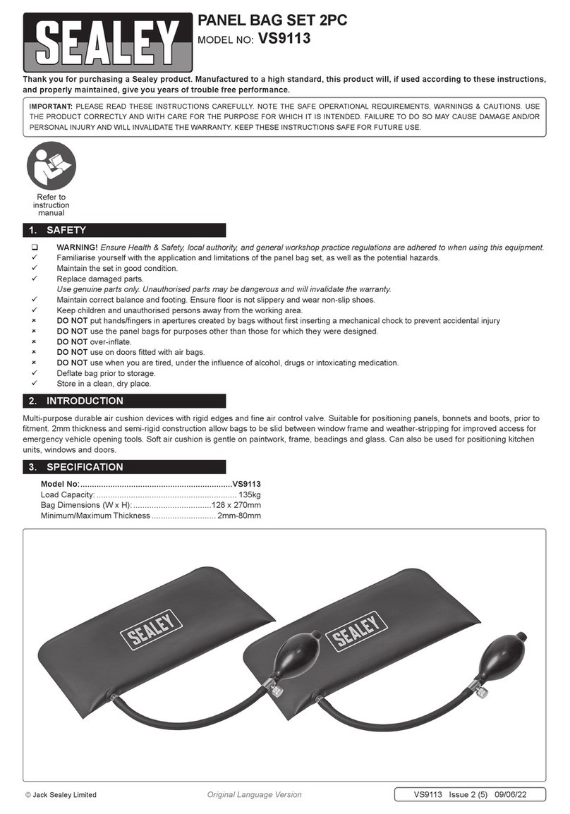 Sealey VS9113 quick start guide
