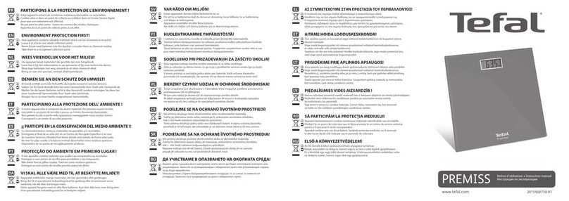 TEFAL PREMISS User manual
