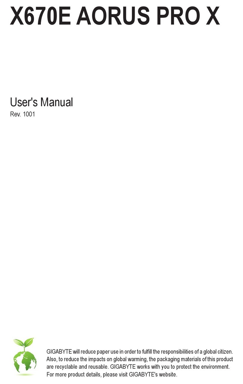 Gigabyte X670E AORUS PRO X User manual